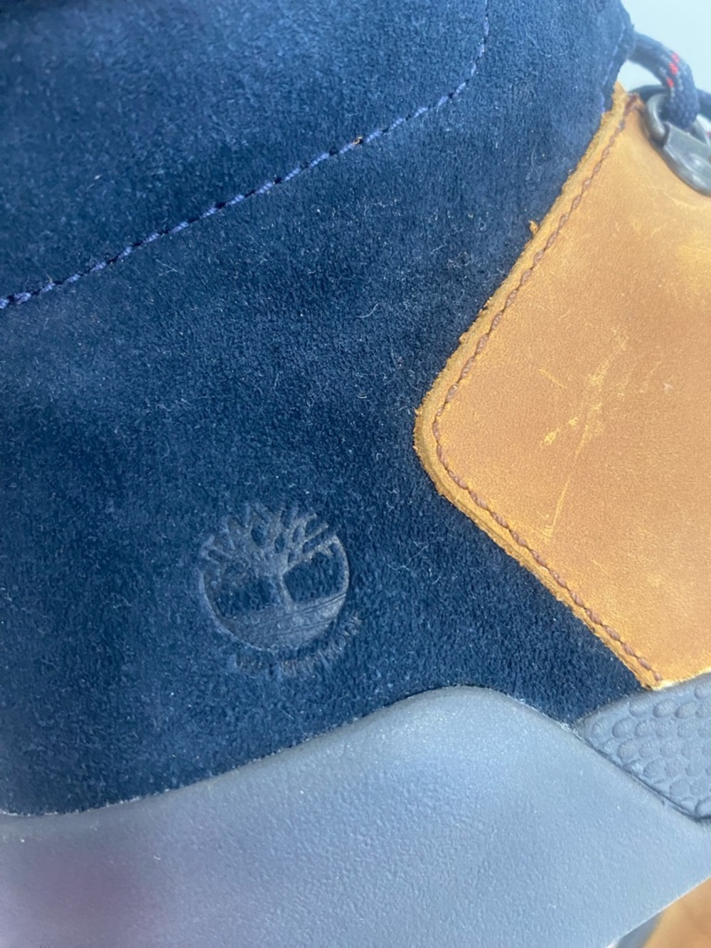 Timberland Chestnut and Navy Lace-Up Hiking Boots - Picture 3 of 7